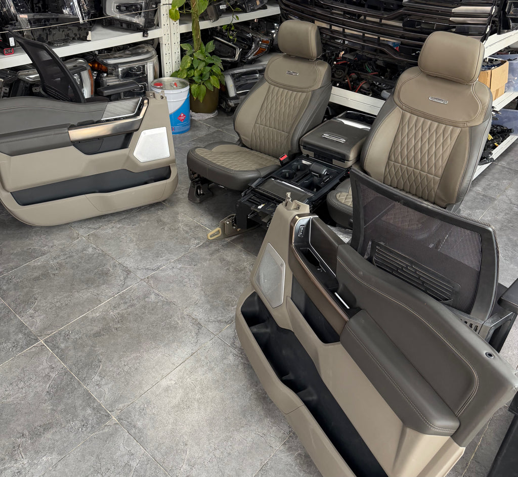 Platinum Plus seats and center console with door panels upgrade