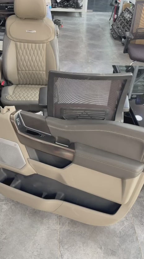 Platinum Plus seats and center console with door panels upgrade
